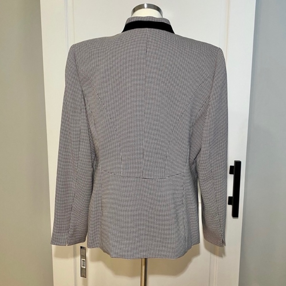 NEW Houndstooth Tahari Arthur S. Levine Blazer Size 16 - Picture 2 of 7